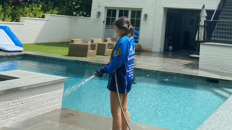 Patio cleaning